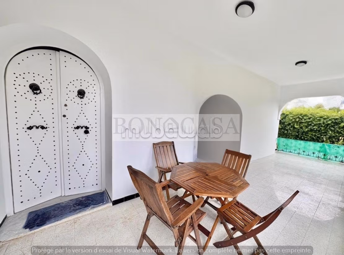 S3 Meublé avec jardin à louer au coeur de la Marsa