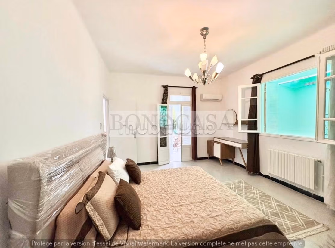 S3 Meublé avec jardin à louer au coeur de la Marsa