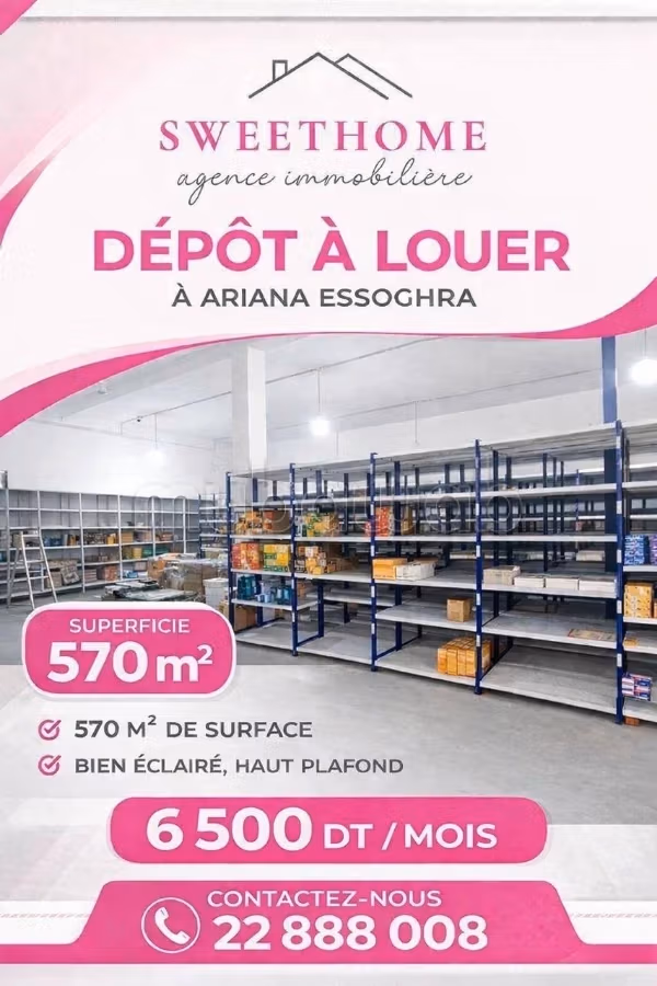 Deposit for rent in Ariana Essoghra