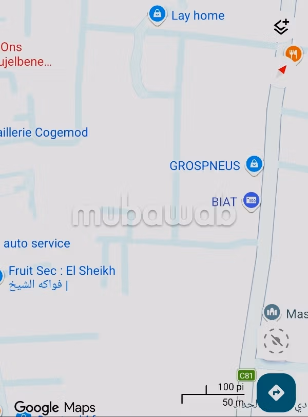 Land in Sfax Gremda km 1.5 with an area of 1920 square meters.