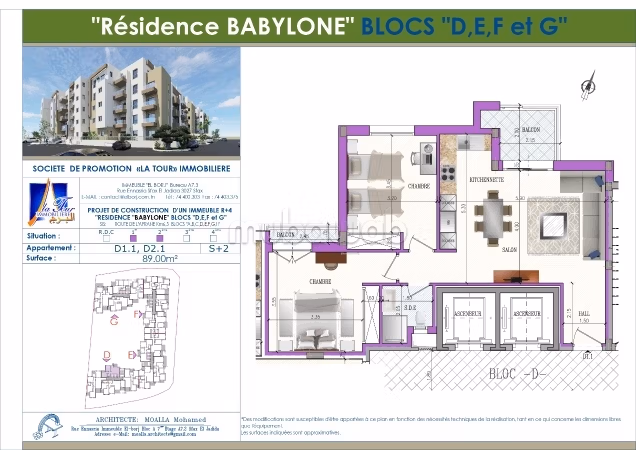 Vendita appartamento a Route Lafrane. Superficie di 89 m²