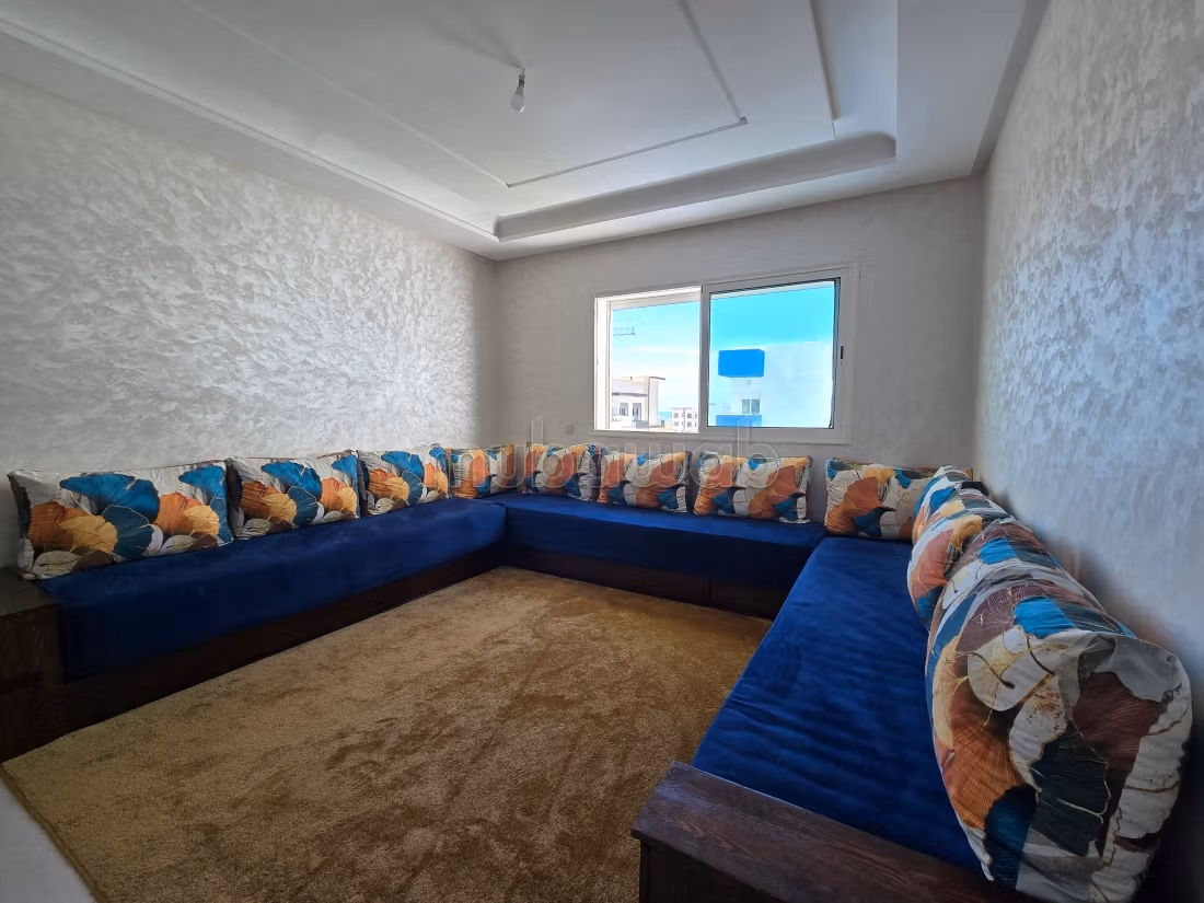 Appartamento ammobiliato con 2 camere da letto e piscina – a 5 minuti dalla spiaggia di El Mansouria – affitto a breve e lungo termine