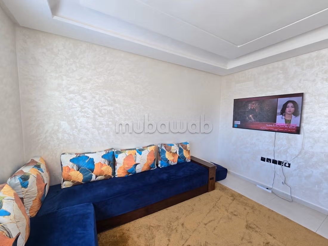 Appartamento ammobiliato con 2 camere da letto e piscina – a 5 minuti dalla spiaggia di El Mansouria – affitto a breve e lungo termine
