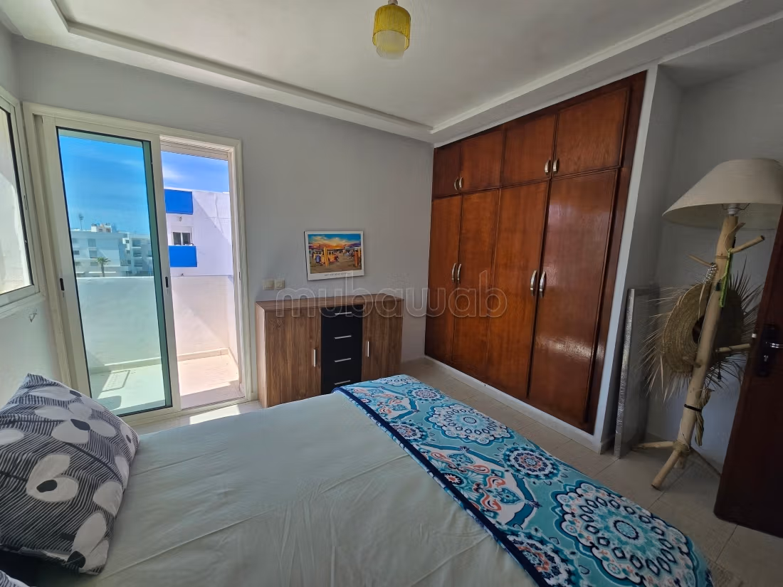 Appartamento ammobiliato con 2 camere da letto e piscina – a 5 minuti dalla spiaggia di El Mansouria – affitto a breve e lungo termine