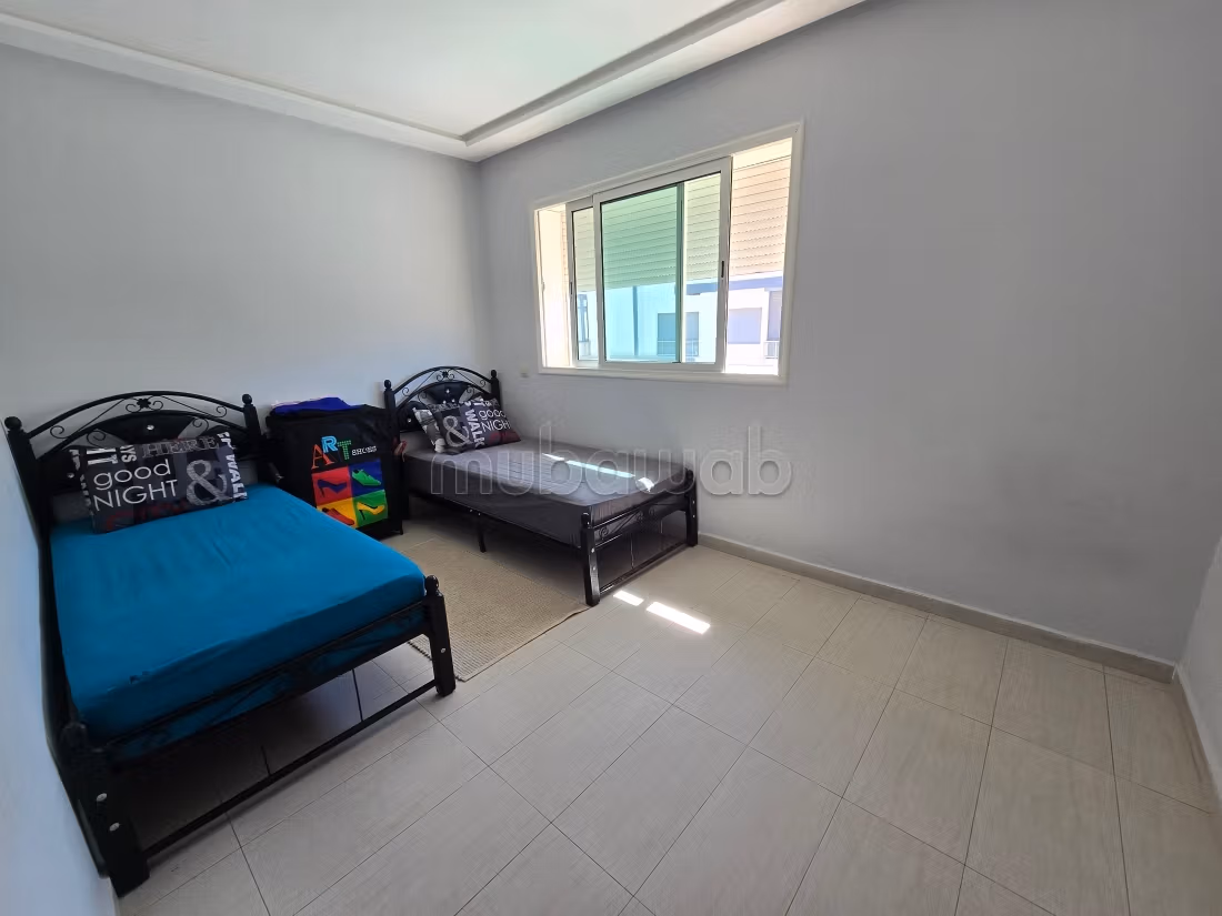 Appartamento ammobiliato con 2 camere da letto e piscina – a 5 minuti dalla spiaggia di El Mansouria – affitto a breve e lungo termine