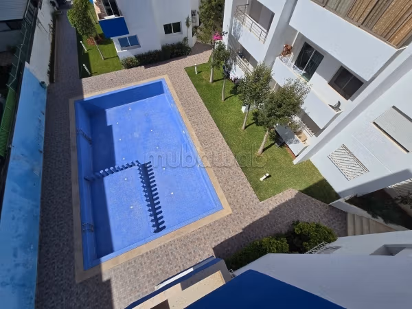 Furnished apartment with 2 bedrooms and pool – 5 minutes from El Mansouria beach – short and long term rental