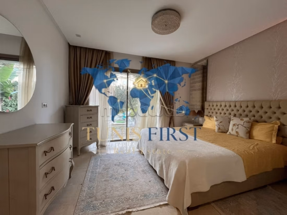 In affitto appartamento S2 arredato a Gammarth con piscina