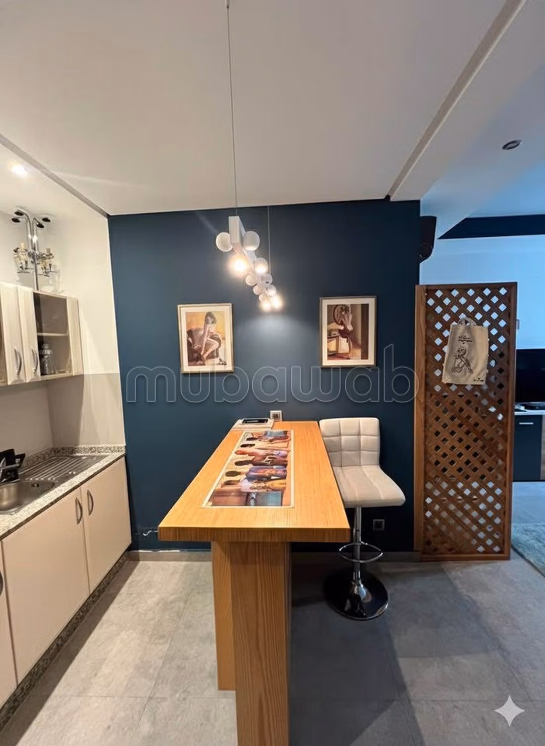 Gerenoveerd gemeubileerd studio van 45m² Bachkou