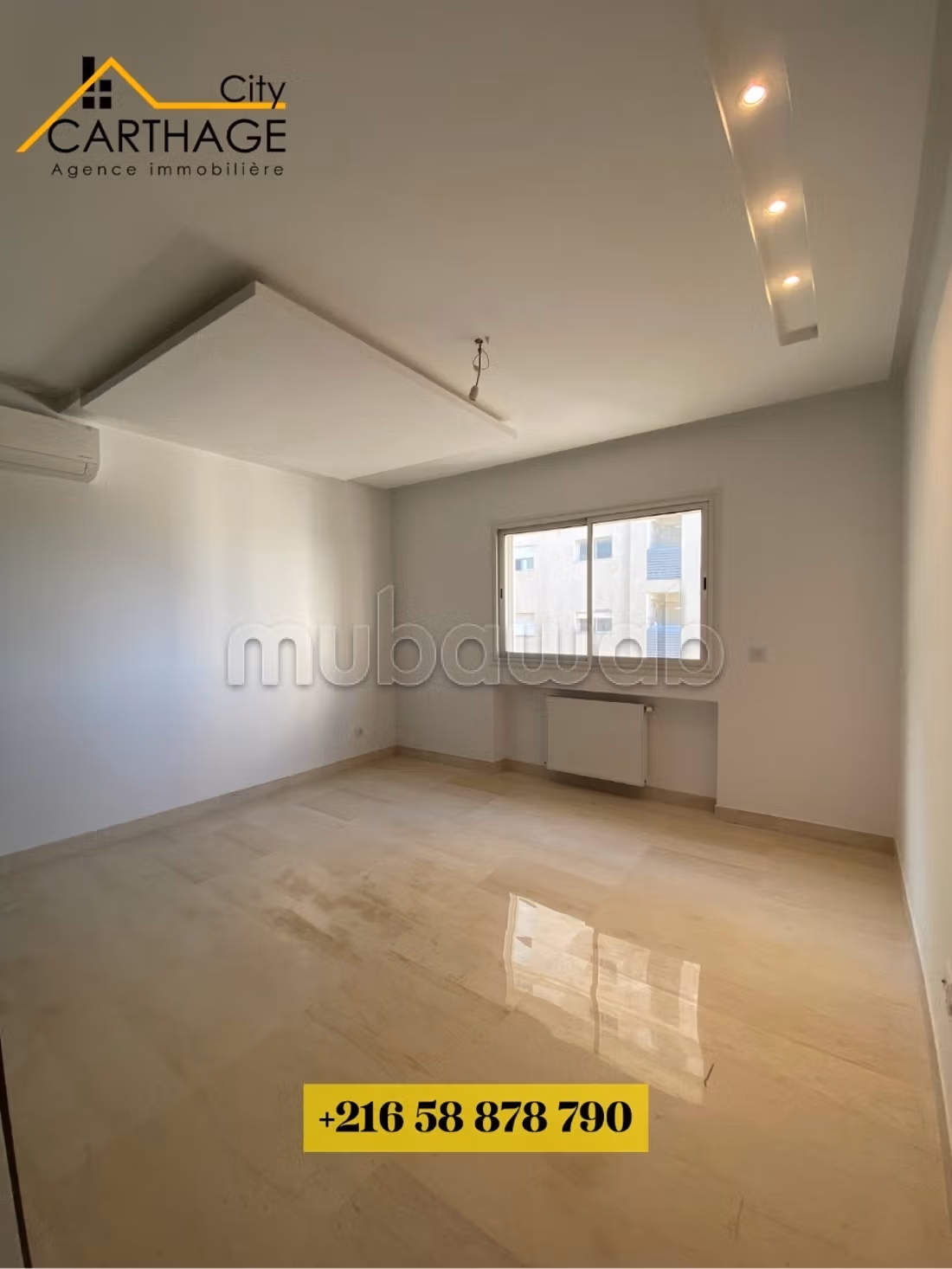 À louer appartement S1 Neuf Jardins Carthage