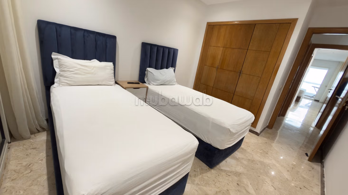 Appartement 3ch meublé à louer longue durée – 150 m² – front de mer dar bouazza
