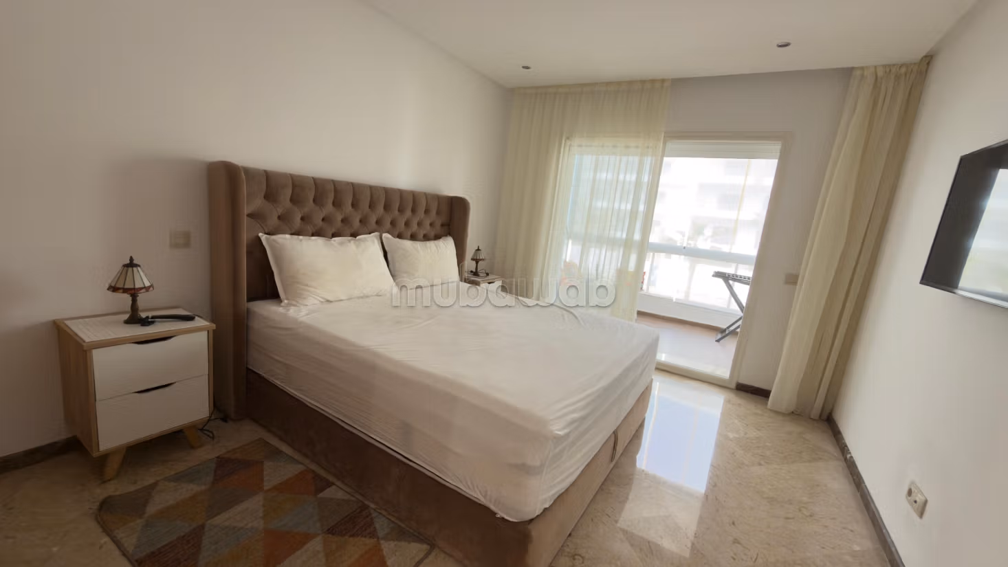Appartement 3ch meublé à louer longue durée – 150 m² – front de mer dar bouazza