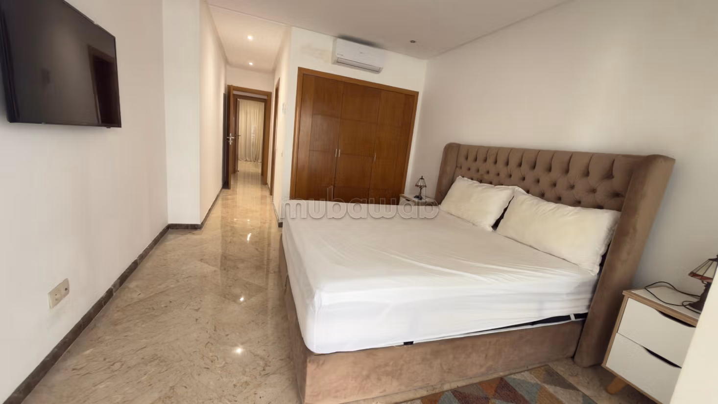 Appartement 3ch meublé à louer longue durée – 150 m² – front de mer dar bouazza
