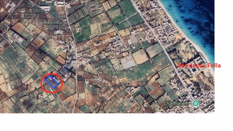 Terrain à Chatt Mariem dans un bon emplacement