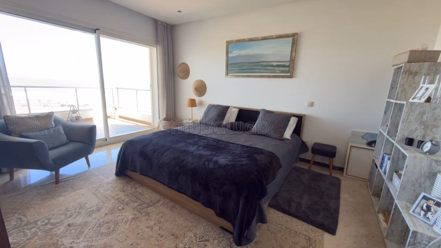 Vue Mer Exceptionnelle – Appartement Haut Standing 122m² à Dar Bouazza