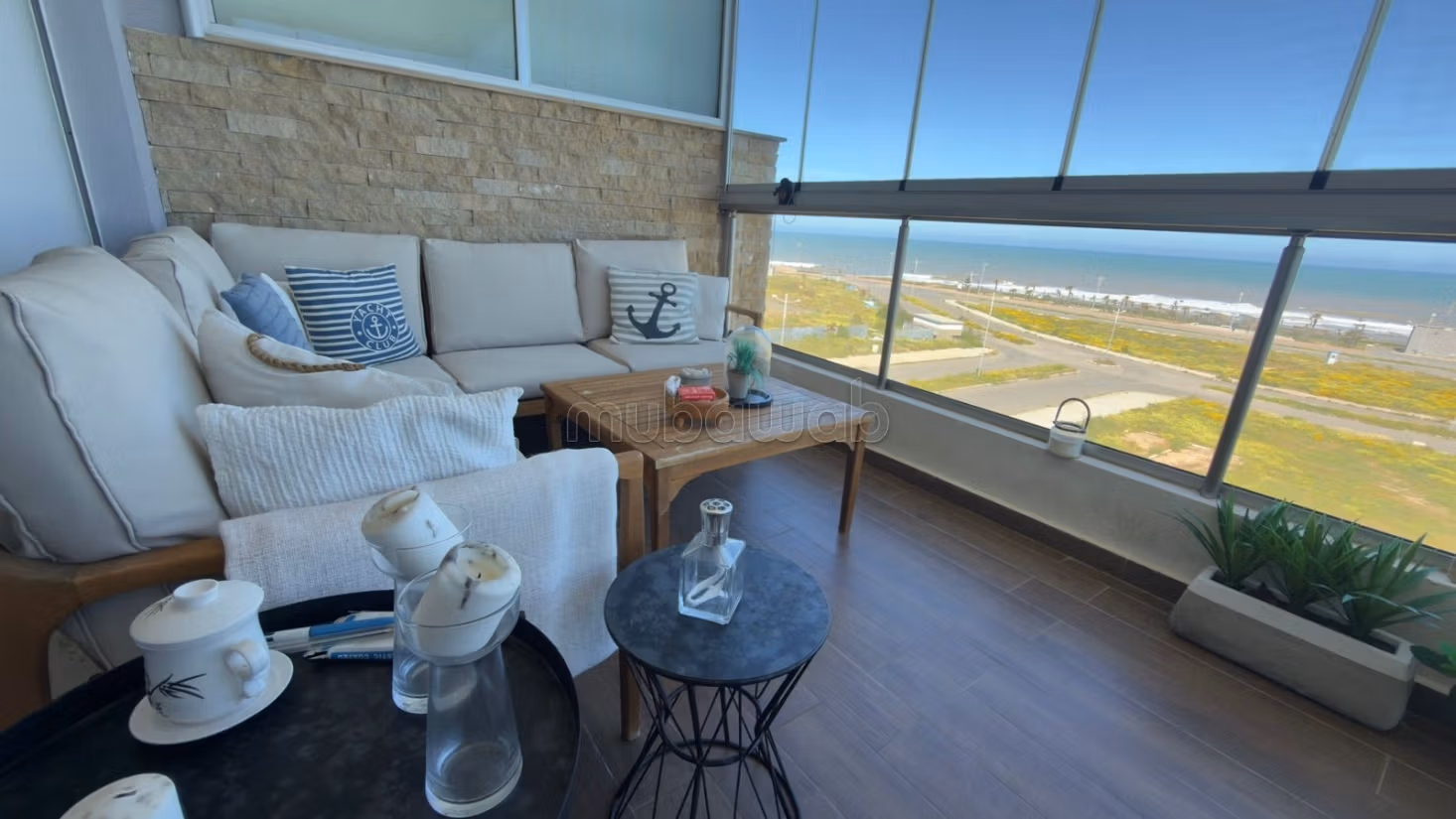 Vue Mer Exceptionnelle – Appartement Haut Standing 122m² à Dar Bouazza