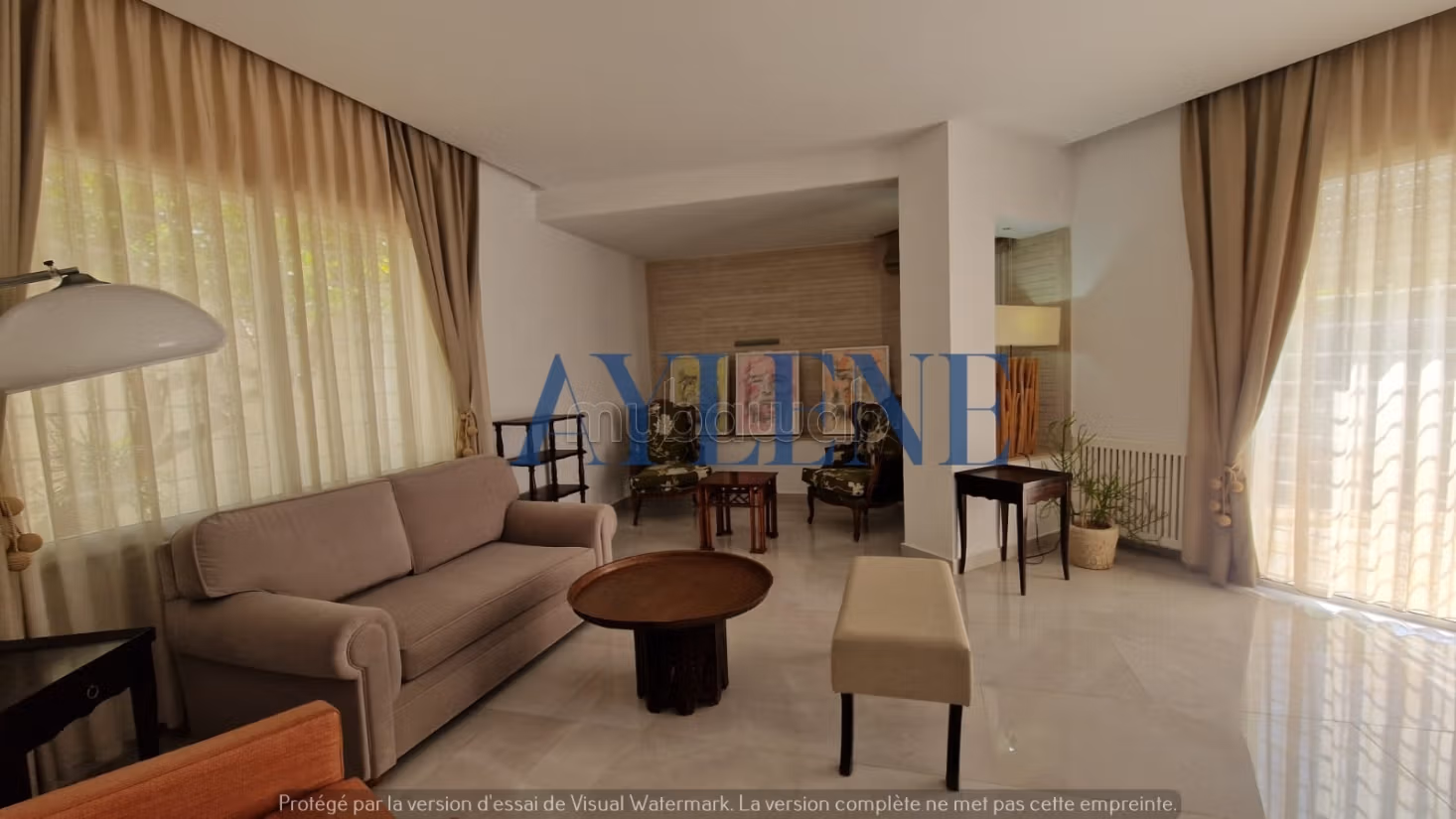 Location villa avec piscine a la marsa