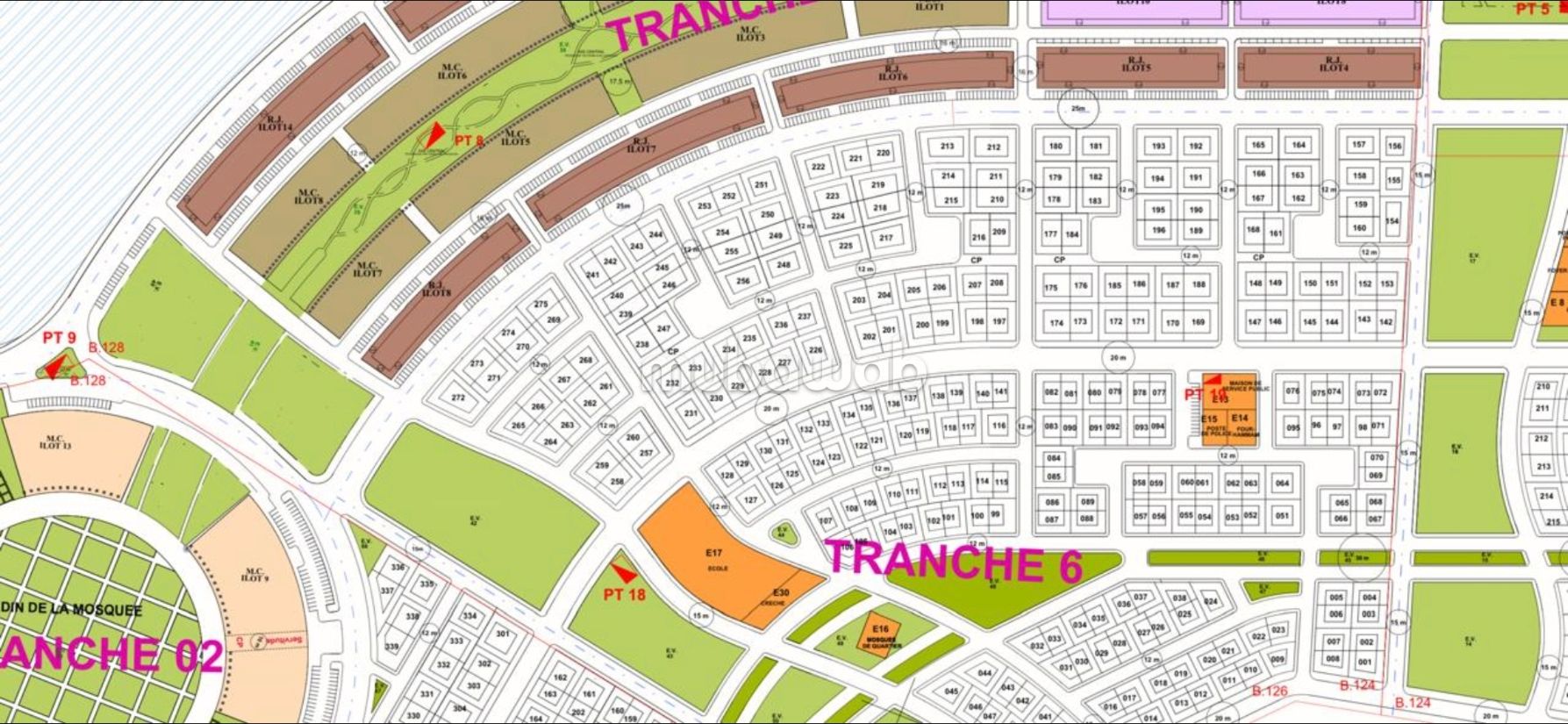 Terrain vilka a vendre 400m2