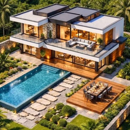 Splendide et exclusif lot de villa de 1330m2, en plein coeur du somptueux AIN DIAB, à 2 mn de la mer
