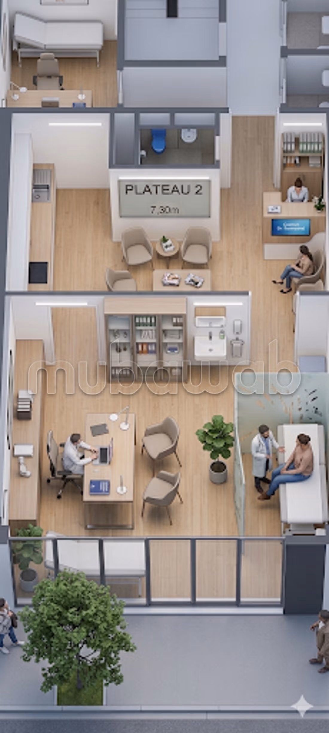 Bureaux en vente en Centre Ville. Superficie 45 m²