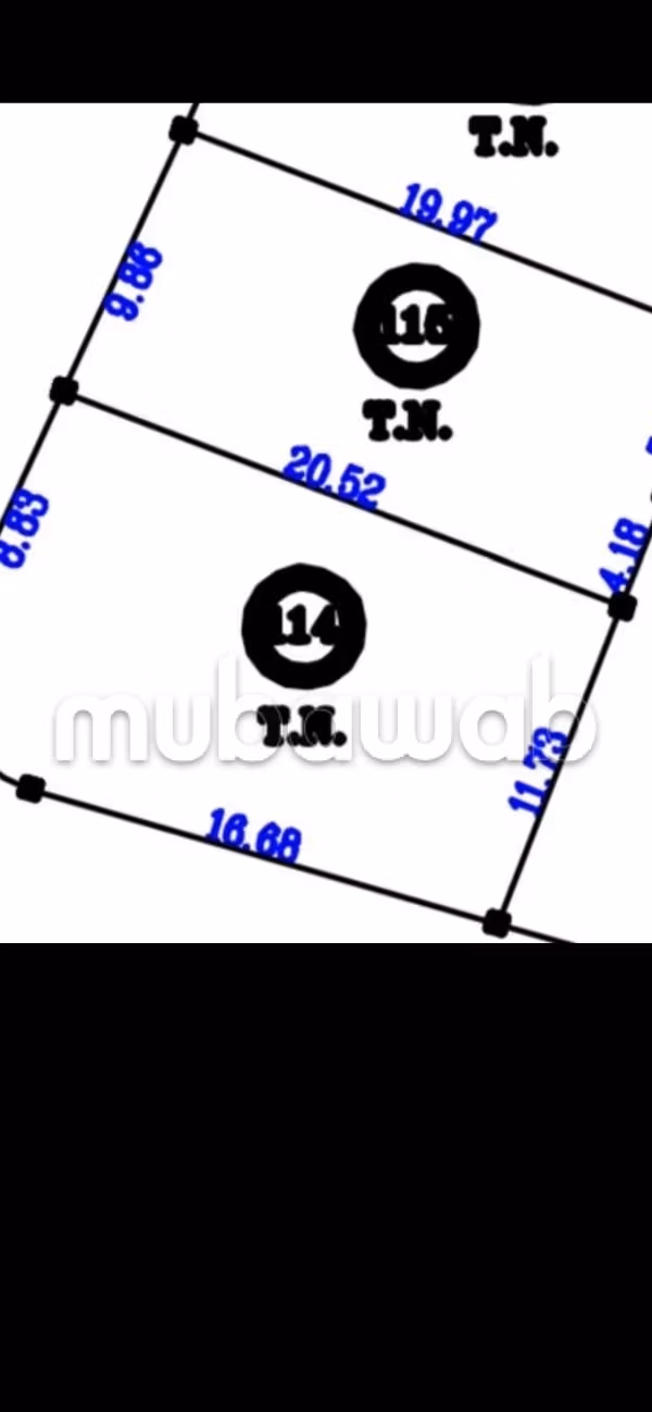 Lot de villa à Deroua 260 m2