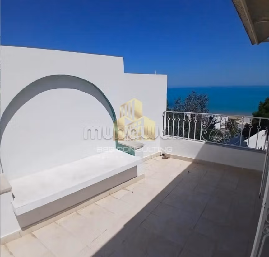 Location villa s 4 avec vue mer a la marsa