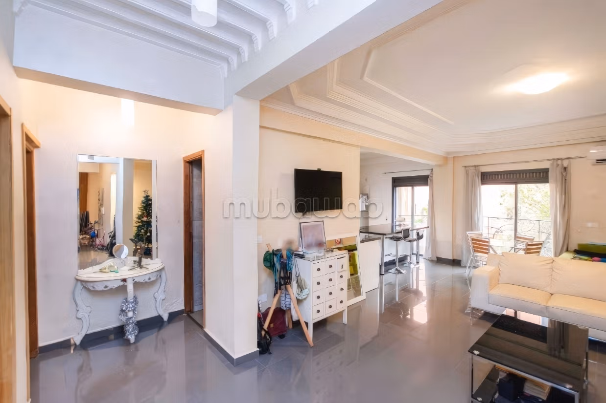 Appartement de 3 chambres semi meublé sur gueliz
