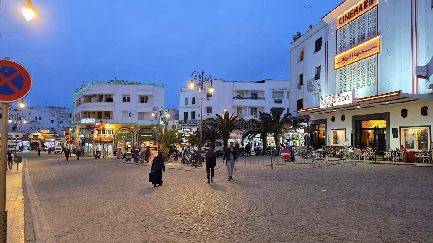 Hotel café in het hart van Grand Socco in Tanger