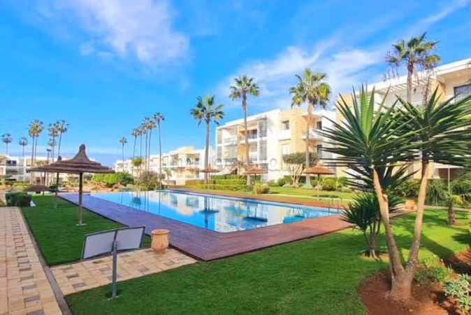 Dar Bouazza. 2 ch. Rez De Jardin. Piscine