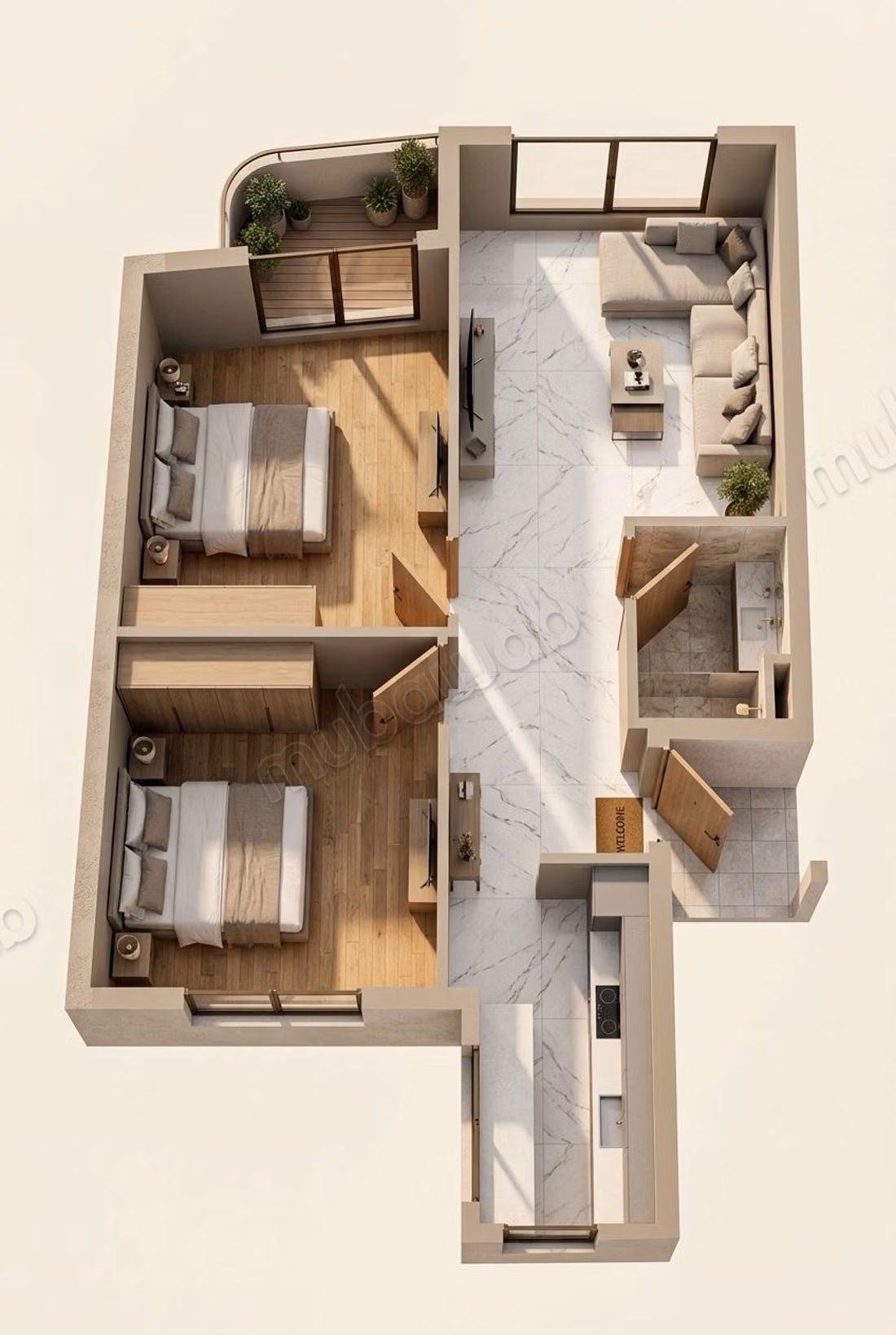 Reserveer nu uw 2-kamer appartement