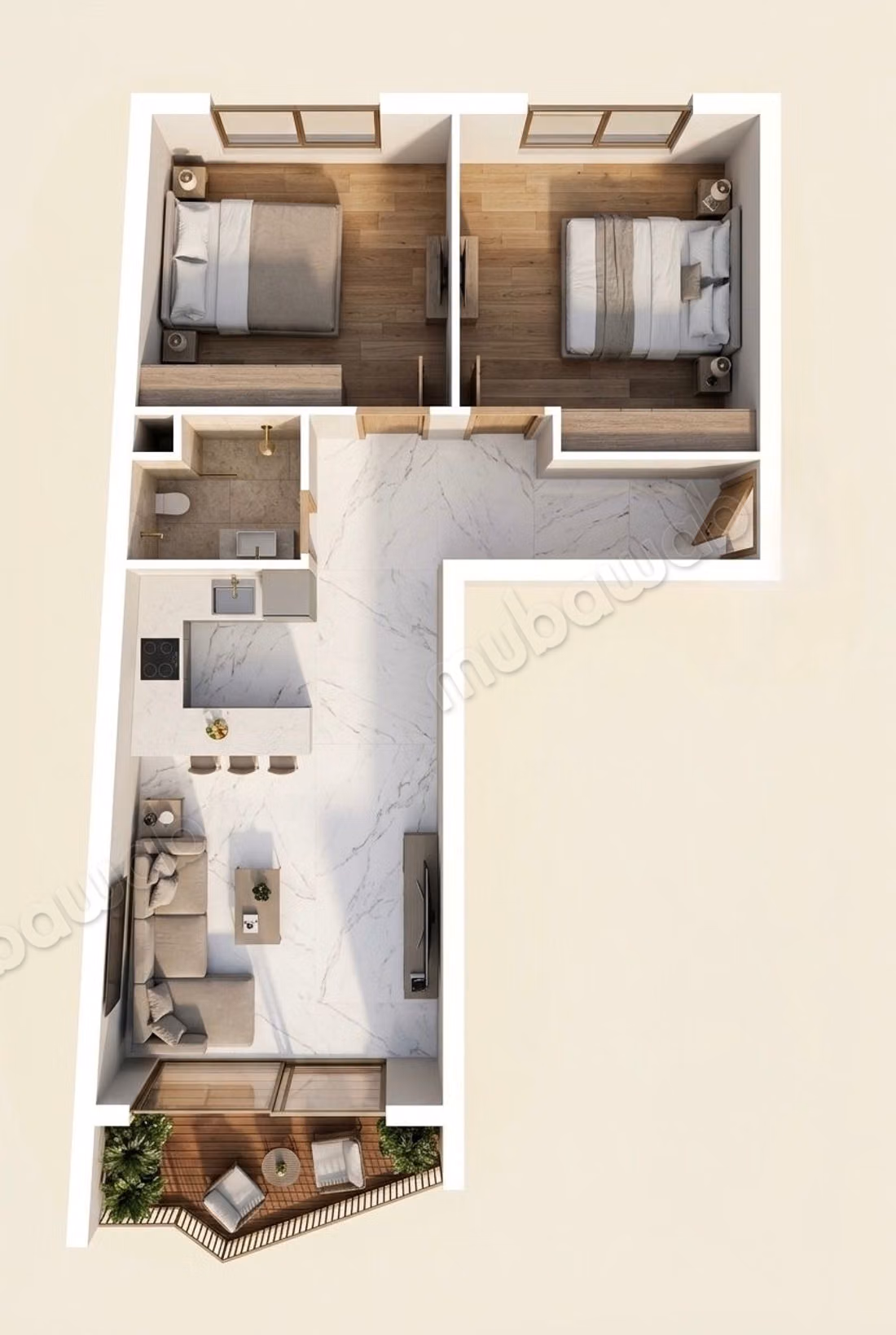 Reserveer nu uw 2-kamer appartement