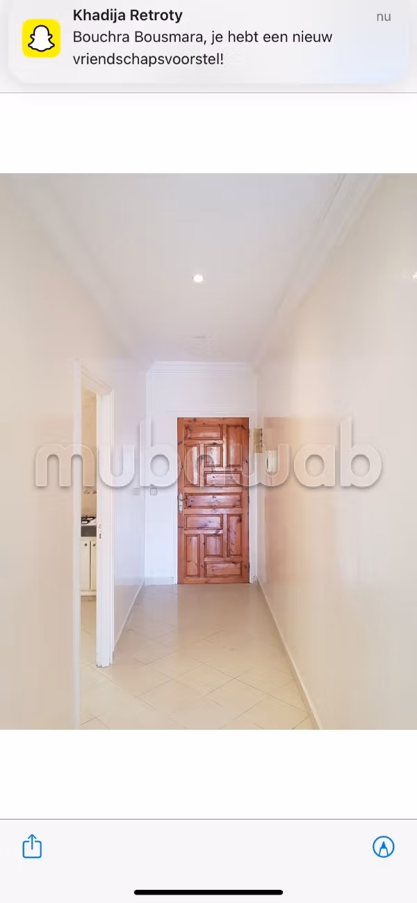 Bel appartement à vendre à Maghrib Arabi.
Surface totale 85 m².
Double vitrage