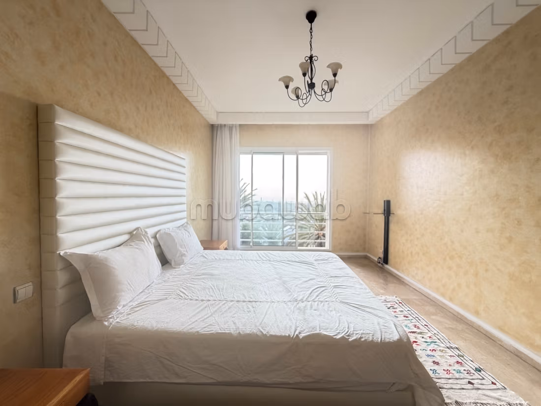 3 chambres meublé avec vue mer à la location à Ain Diab