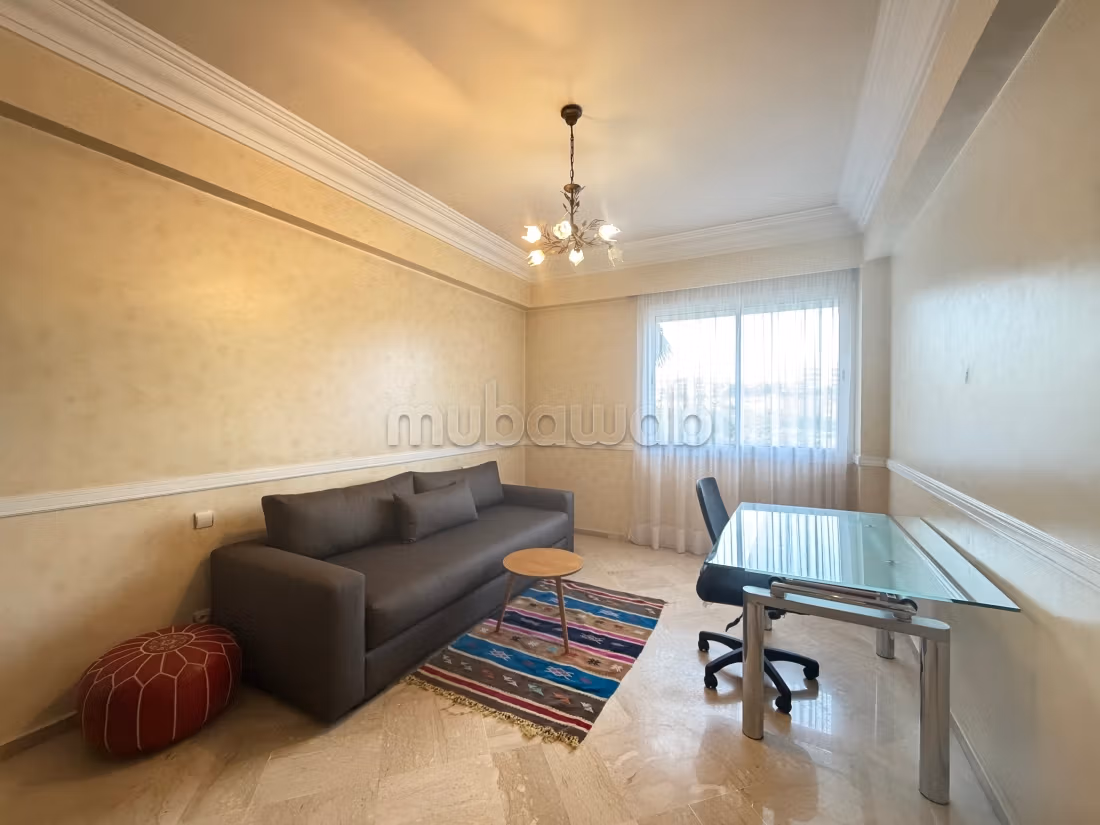 3 chambres meublé avec vue mer à la location à Ain Diab