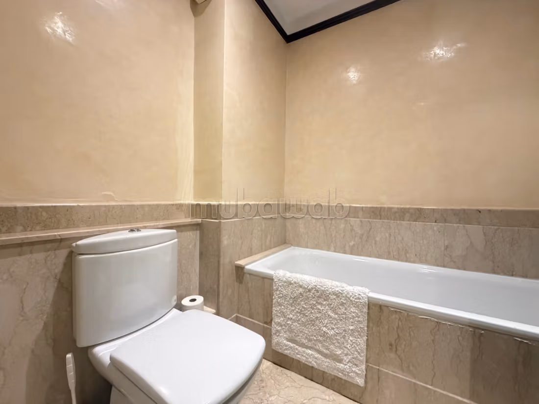 3 chambres meublé avec vue mer à la location à Ain Diab
