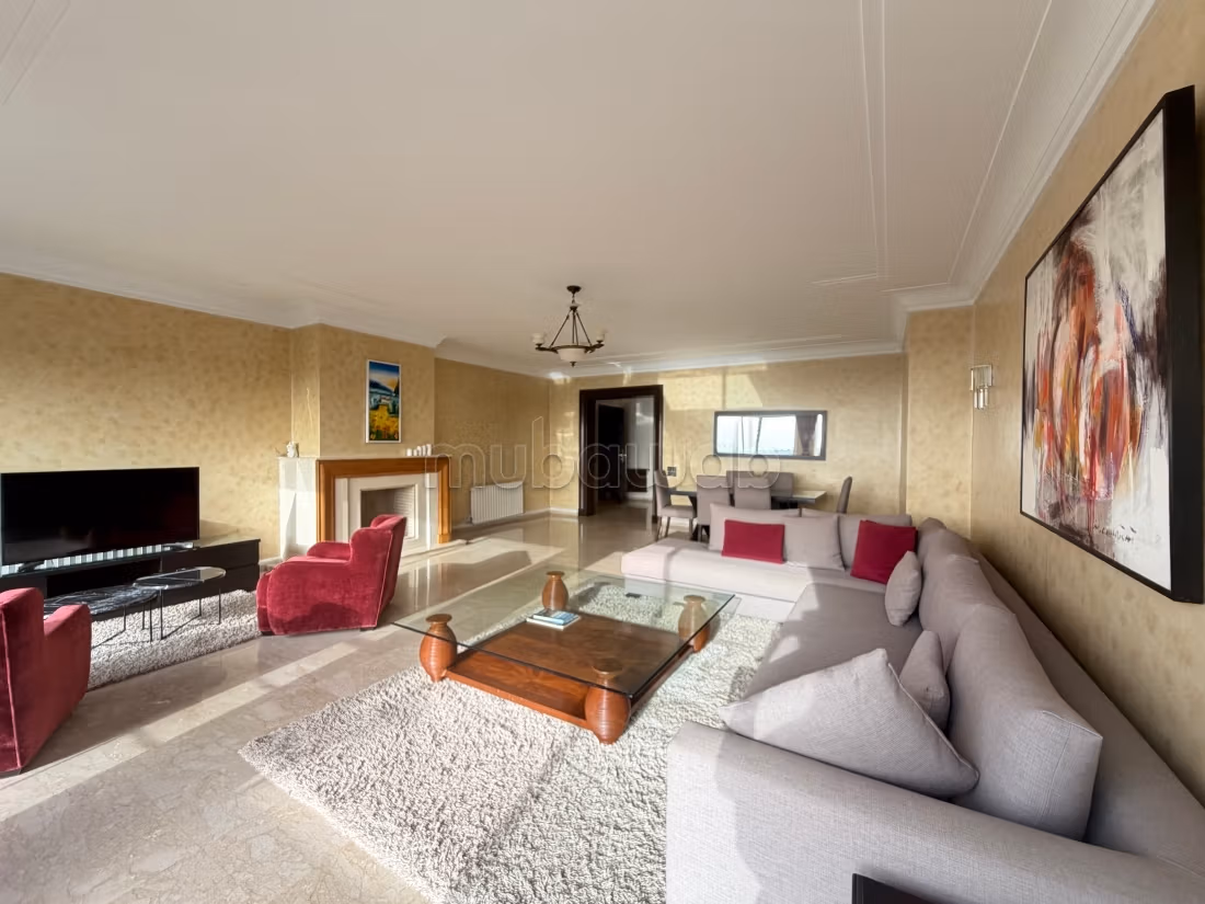 3 chambres meublé avec vue mer à la location à Ain Diab