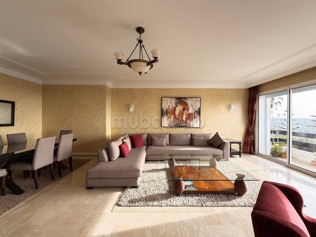 3 chambres meublé avec vue mer à la location à Ain Diab