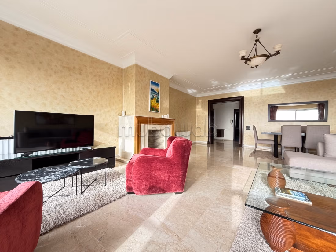 3 chambres meublé avec vue mer à la location à Ain Diab