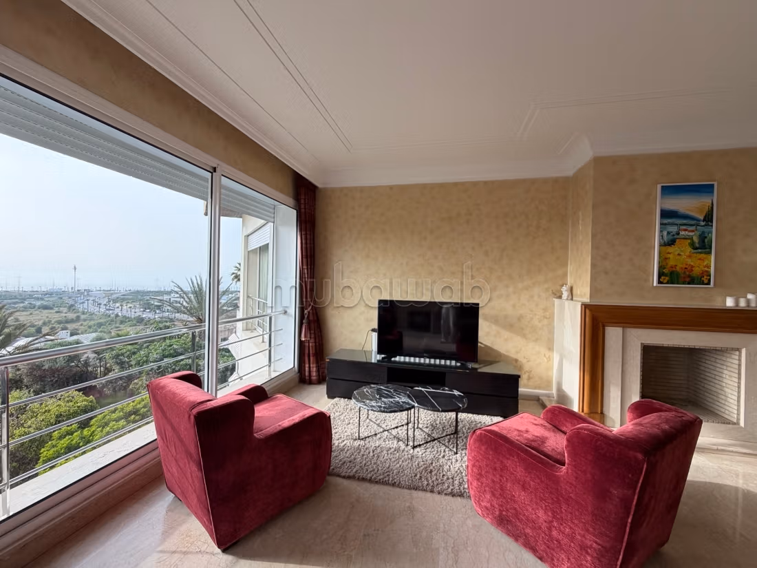 3 chambres meublé avec vue mer à la location à Ain Diab