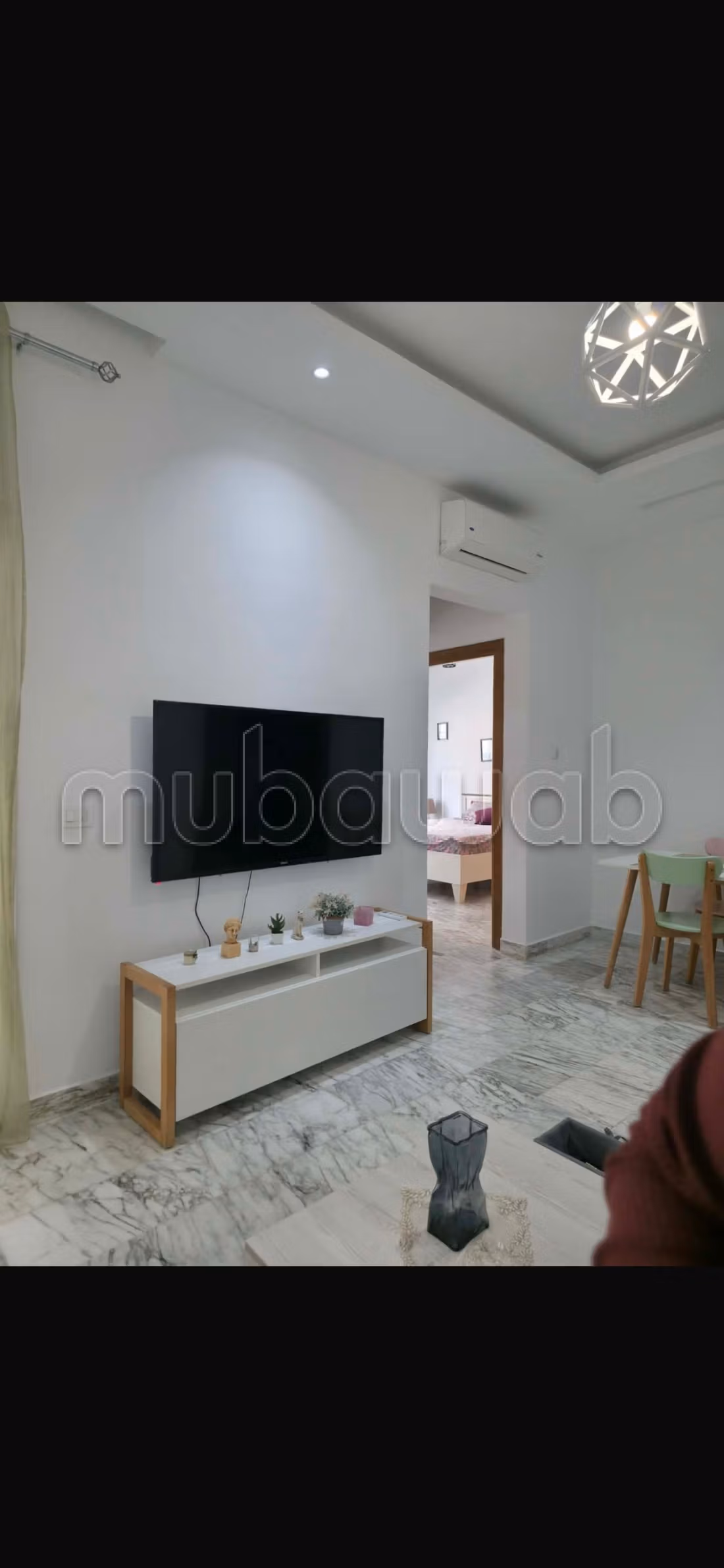 Bel appartement me en location à Les Jardins de Carthage. 1 chambre. Bien meublé