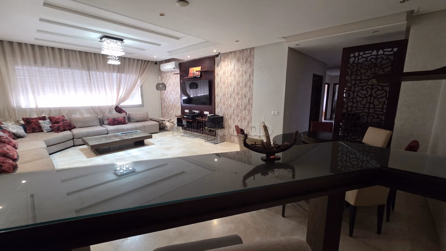 شقة مفروشة للكراء سونطر مكناس حمرية مساحتها 140 متر شارع الجيش الملكي
