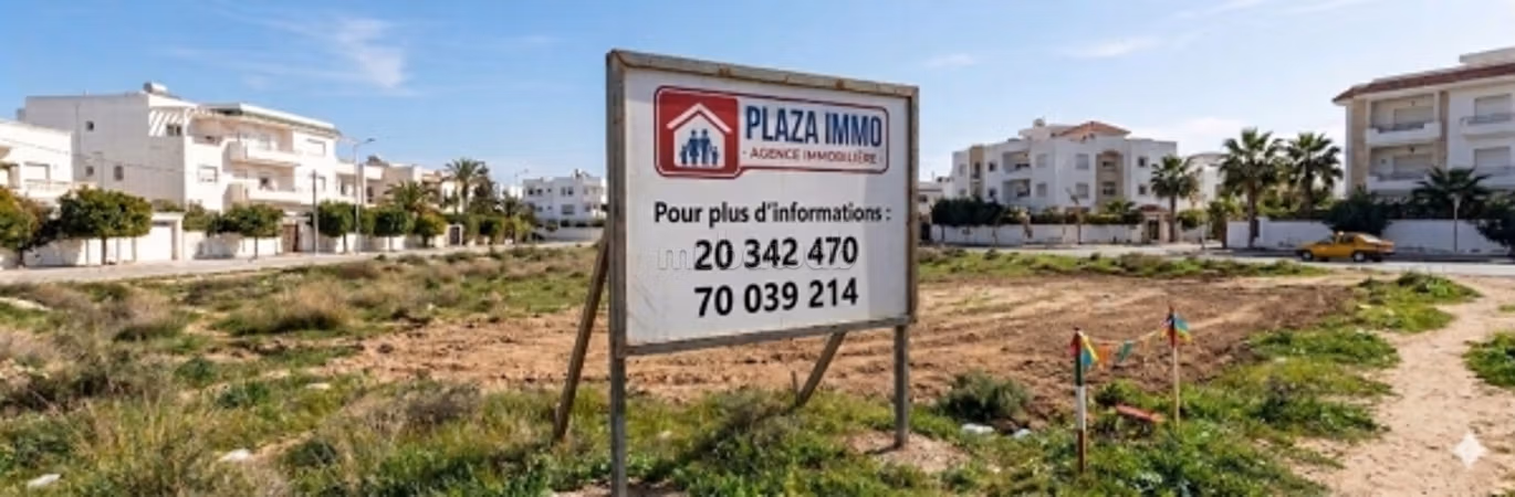 A vendre un beau terrain 375m2 a mrezga hammamet