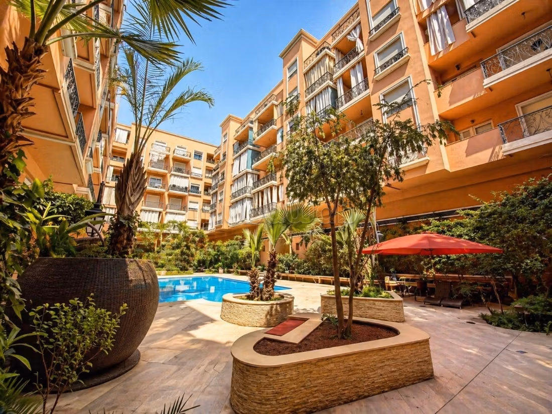 Appart 101m² piscine prèsSemlalia Majorelle Gueliz