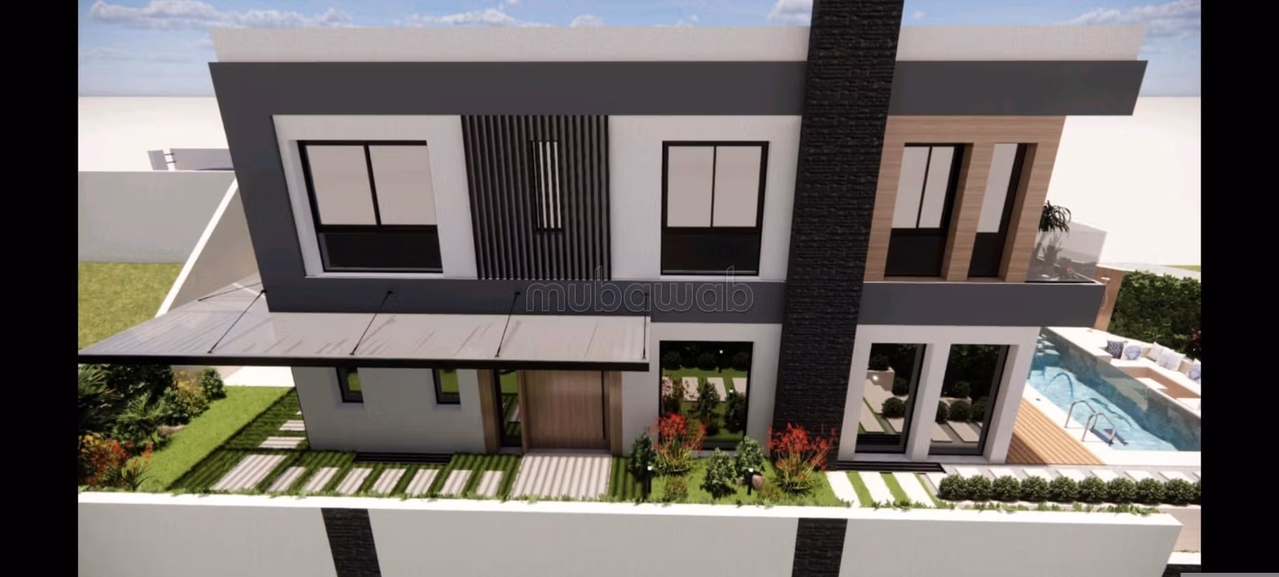 Een luxe villa te koop met uitzicht op zee