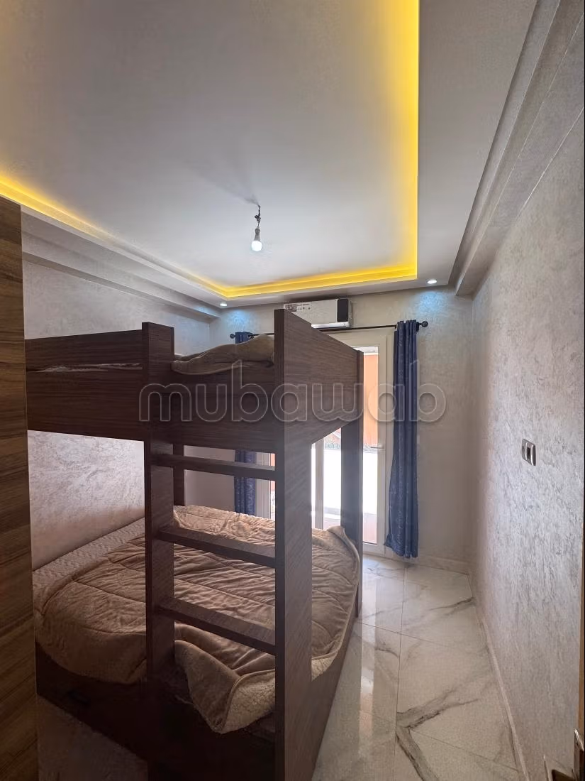 Rent an apartment in Sidi Abbad. 3 comfortable rooms. Private garden