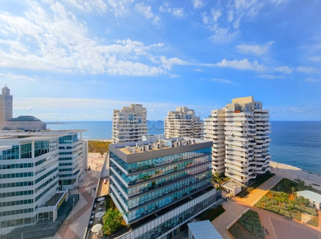 Très bel appartement en location à Casablanca Marina. Surface totale 60 m². Meublé — 2
