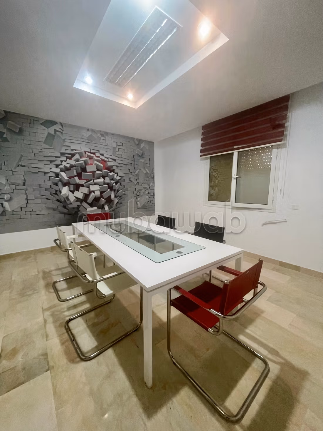 À louer un bureau aménagé Soukra rue de parc