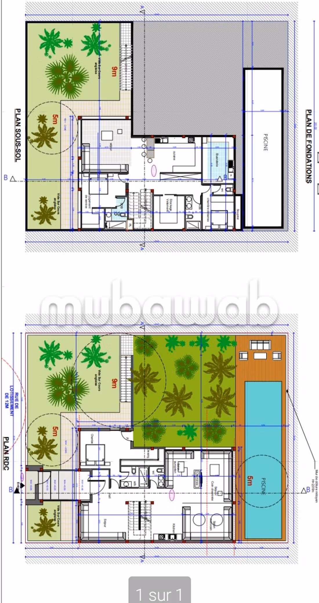 Villa semi finie architecture moderne
