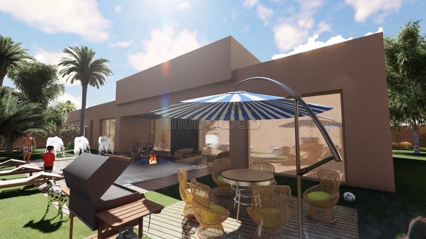Vente terrain à la route fes.
Superficie 24000 m²