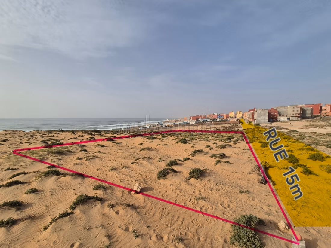 ️ Terrain 300m² vue mer Sidi Ouassay ️