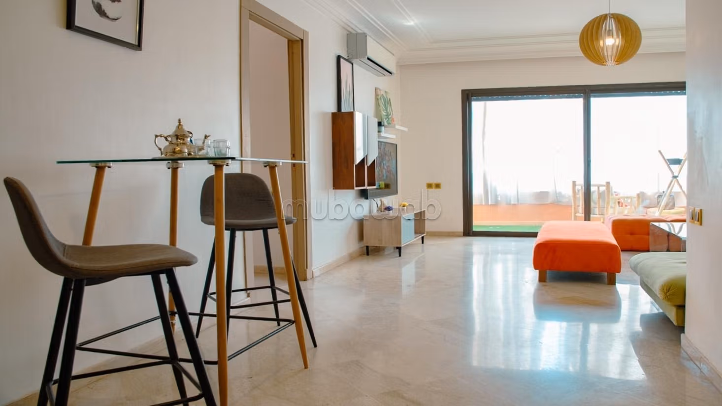 Appartement à louer à Guéliz. 1 chambre. Bien meublé